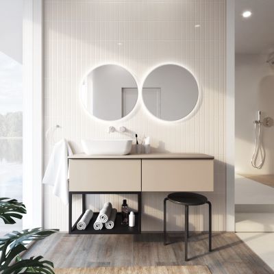 Elita Look RE010603027020 szafka 60x44.9x28.1 cm podumywalkowa wisząca beżowa