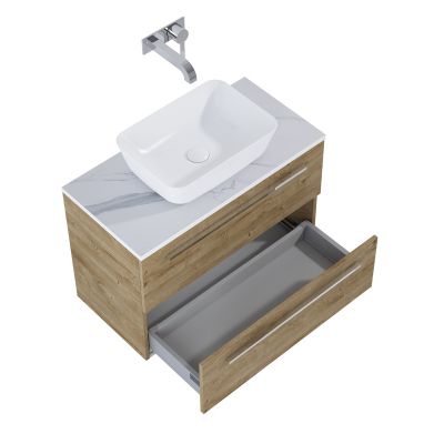 Elita Kwadro Plus 168958 szafka 79.6x39.6x53 cm podumywalkowa wisząca dąb