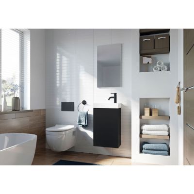 Elita Young Basic RE168996007160 umywalka z szafką 40.2 cm czarną
