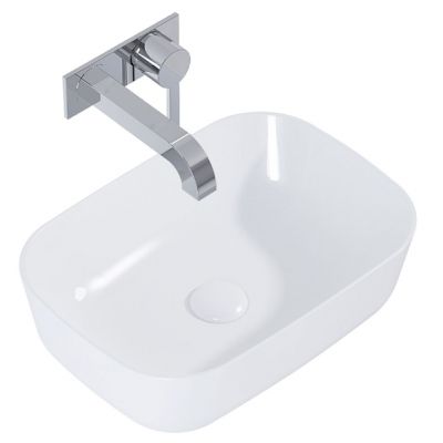 Elita Reni RE040800038060 umywalka 45.5x32.5 cm prostokątna nablatowa biała