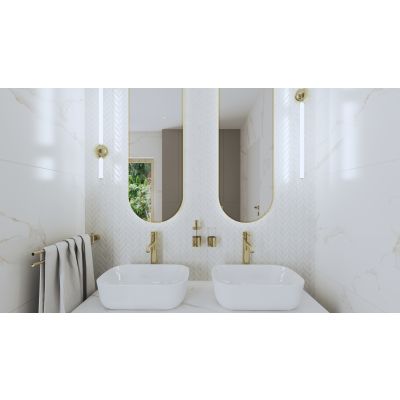 Elita Reni RE040800038060 umywalka 45.5x32.5 cm prostokątna nablatowa biała