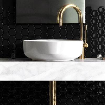 Elita Lorca RE040420048060 umywalka 41.5x41.5 cm okrągła nablatowa biała