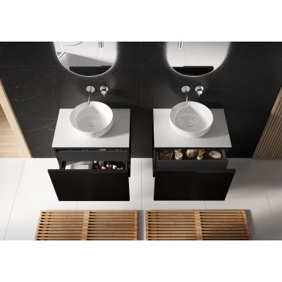 Elita Lorca RE040420048060 umywalka 41.5x41.5 cm okrągła nablatowa biała