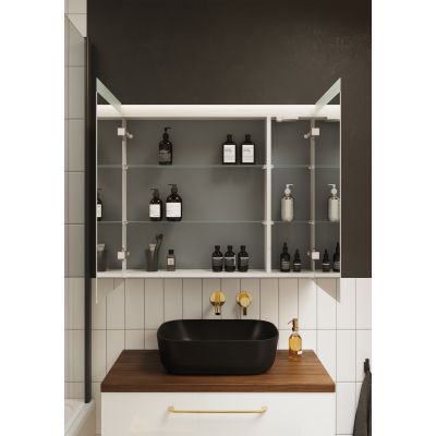 Elita Reni RE040460037160 umywalka 45.5x32.5 cm prostokątna nablatowa czarna