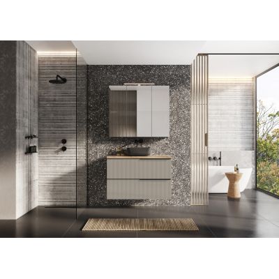 Elita Reni RE040460036010 umywalka 45.5x32.5 cm prostokątna nablatowa antracyt