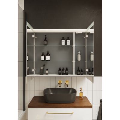 Elita Reni RE040460036010 umywalka 45.5x32.5 cm prostokątna nablatowa antracyt