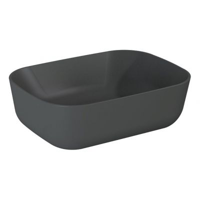Elita Reni RE040460036010 umywalka 45.5x32.5 cm prostokątna nablatowa antracyt
