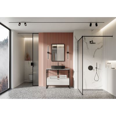 Elita Babette RE040620017160 umywalka 62x41.2 cm owalna nablatowa czarna