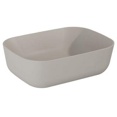 Elita Reni RE040460037020 umywalka 45x32.5 cm prostokątna nablatowa brąz/beż