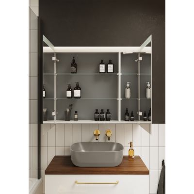 Elita Reni RE040460037020 umywalka 45x32.5 cm prostokątna nablatowa brąz/beż