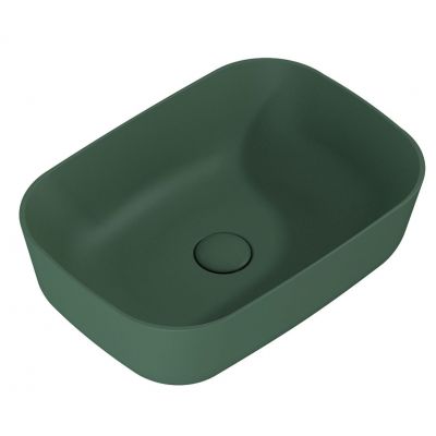 Elita Reni RE040460037010 umywalka 45.5x32.5 cm prostokątna nablatowa zielona