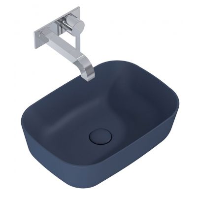 Elita Reni RE040460037030 umywalka 45.5x32.5 cm prostokątna nablatowa niebieska