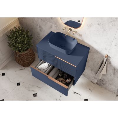 Elita Reni RE040460037030 umywalka 45.5x32.5 cm prostokątna nablatowa niebieska