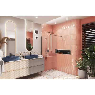 Elita Babette RE040620017030 umywalka 62x41.2 cm owalna nablatowa niebieska