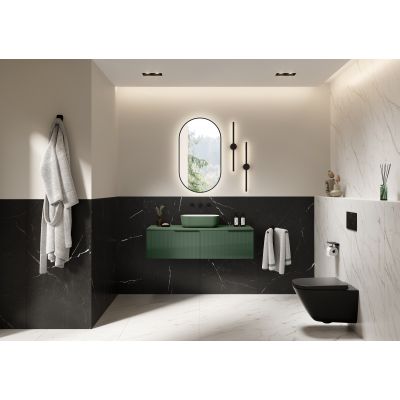 Elita Reni RE040460896150 umywalka 45.5x32.5 cm prostokątna nablatowa biała-zielona