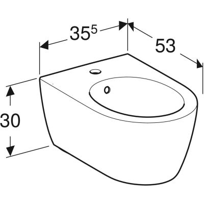 Geberit iCon 501898001 bidet wiszący