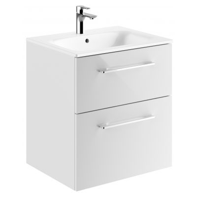 Geberit Selnova Square 501236001 umywalka z szafką 60 cm białą