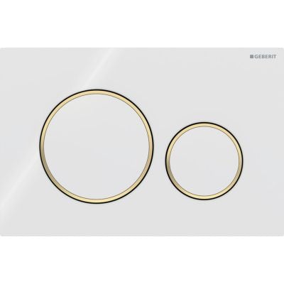 Geberit Sigma 115882KK1 przycisk spłukujący do wc biały-złoty