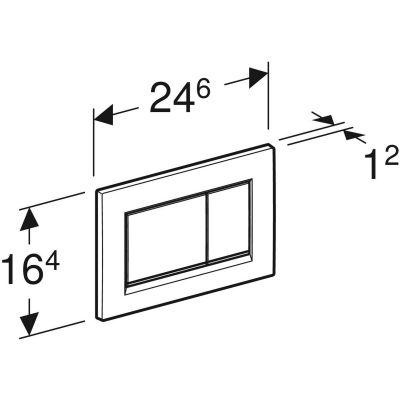 Geberit Sigma30 115883DW1 przycisk spłukujący do wc czarny
