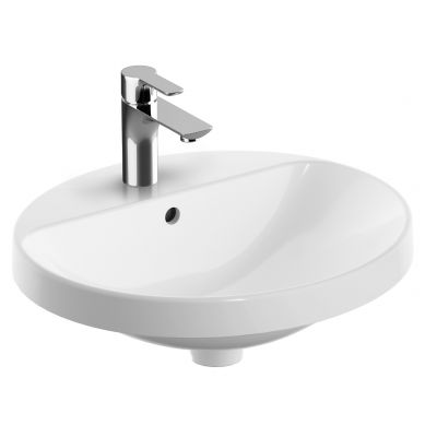 Geberit Variform 500712012 umywalka 50x45 cm owalna wpuszczana biała