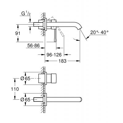Grohe Essence New 19408DA1 bateria umywalkowa podtynkowa warm sunset