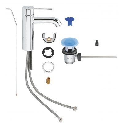 Grohe Essence 23589001 bateria umywalkowa stojąca starlight chrome