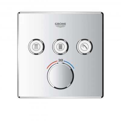 Grohe Grohtherm SmartControl 29126000 bateria wannowo-prysznicowa podtynkowa termostatyczna starlight chrome