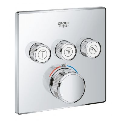 Grohe Grohtherm SmartControl 29126000 bateria wannowo-prysznicowa podtynkowa termostatyczna starlight chrome
