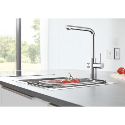 Grohe Blue 31539000 zestaw startowy z baterią kuchenną stojąca starlight chrome