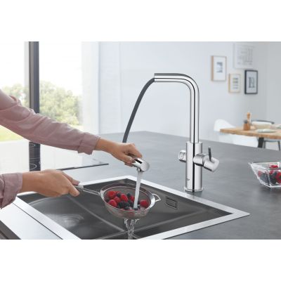 Grohe Blue 31539000 zestaw startowy z baterią kuchenną stojąca starlight chrome