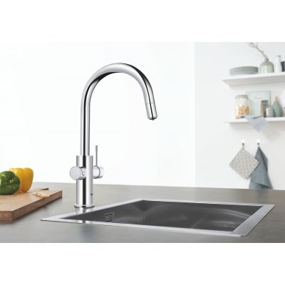 Grohe Blue 31541000 bateria kuchenna z filtrem stojąca starlight chrome