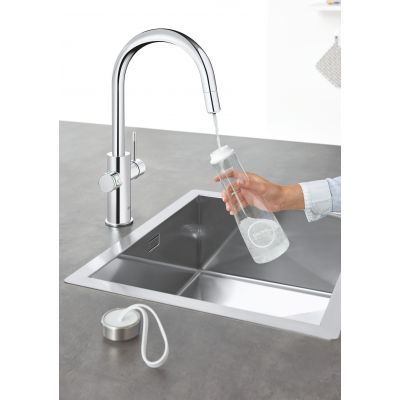Grohe Blue 31541000 bateria kuchenna z filtrem stojąca starlight chrome