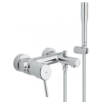 Grohe Concetto 32212001 bateria wannowo-prysznicowa ścienna starlight chrome
