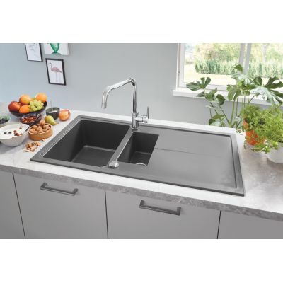 Grohe Eurosmart Cosmopolitan 32843002 bateria kuchenna stojąca starlight chrome