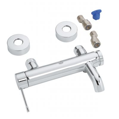 Grohe Essence 33624001 bateria wannowo-prysznicowa ścienna starlight chrome