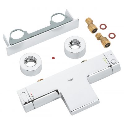 Grohe Grohtherm 2000 34464001 bateria wannowo-prysznicowa ścienna termostatyczna starlight chrome