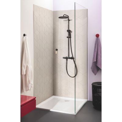 Grohe Vitalio Start Shower System 266772430 zestaw prysznicowy ścienny termostatyczny z deszczownicą czarny