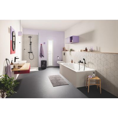 Grohe Vitalio Start Shower System 266772430 zestaw prysznicowy ścienny termostatyczny z deszczownicą czarny