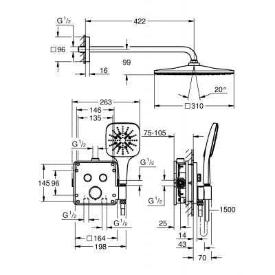 Zestaw Grohe 34876000, 48166000
