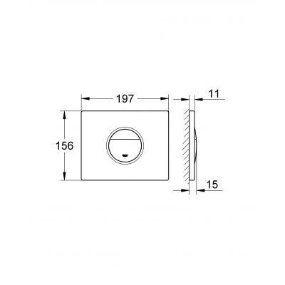 Grohe Nova 38765SH0 przycisk spłukujący do wc biel alpejska