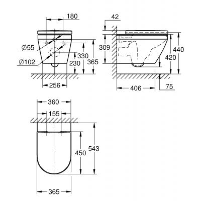 Zestaw Grohe 102510SH00, 38966KV0, 38971000