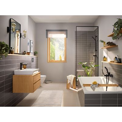 Hansgrohe Rebris E 72559670 bateria umywalkowa stojąca czarny