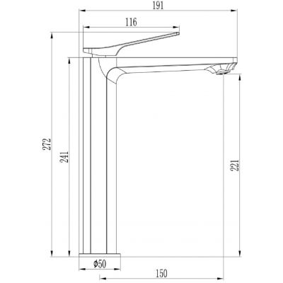 Invena Neri BU01W04 bateria umywalkowa stojąca czarna