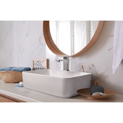 Invena Paros BU09001 bateria umywalkowa stojąca chrom