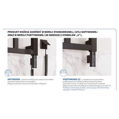 Instal Projekt Hot2 HOTS03C2U grzałka elektryczna 300 W czarna