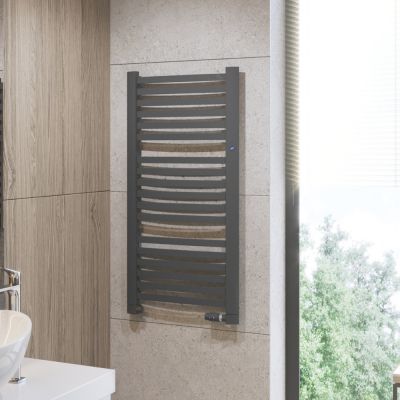 Instal Projekt Tubus 2 TUB218006D50 grzejnik pokojowy 180x30.3 cm podłączenie dolne biały