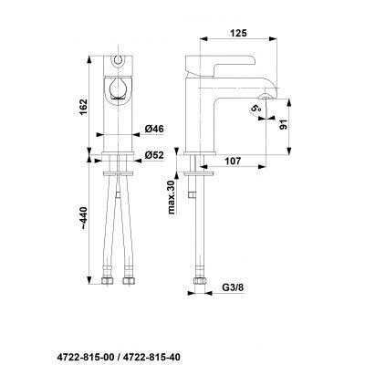 KFA Armatura Angelit 472281540 bateria umywalkowa