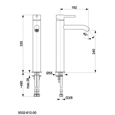KFA Armatura Moza 503261231 bateria umywalkowa