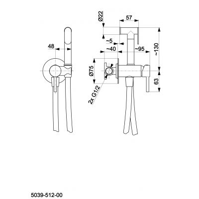 KFA Armatura Moza 503951200 bateria bidetowa