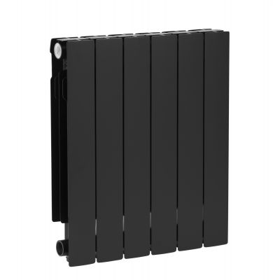 KFA Armatura ADR 76306081 grzejnik pokojowy 57.2x48.3 cm podłączenie boczne czarny